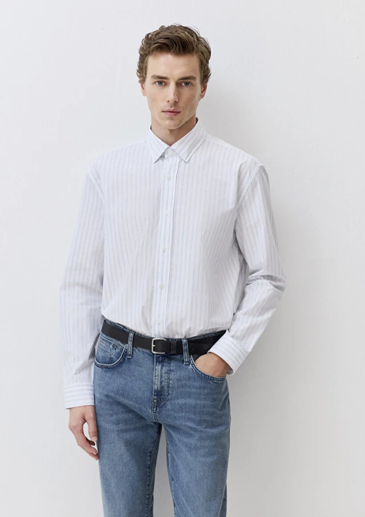 Erkek Beyaz M0211553-90906 Çizgili Gömlek