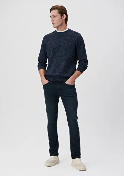 Erkek Lacivert M0042227245 Jake Slim Leg Kot Pantolon