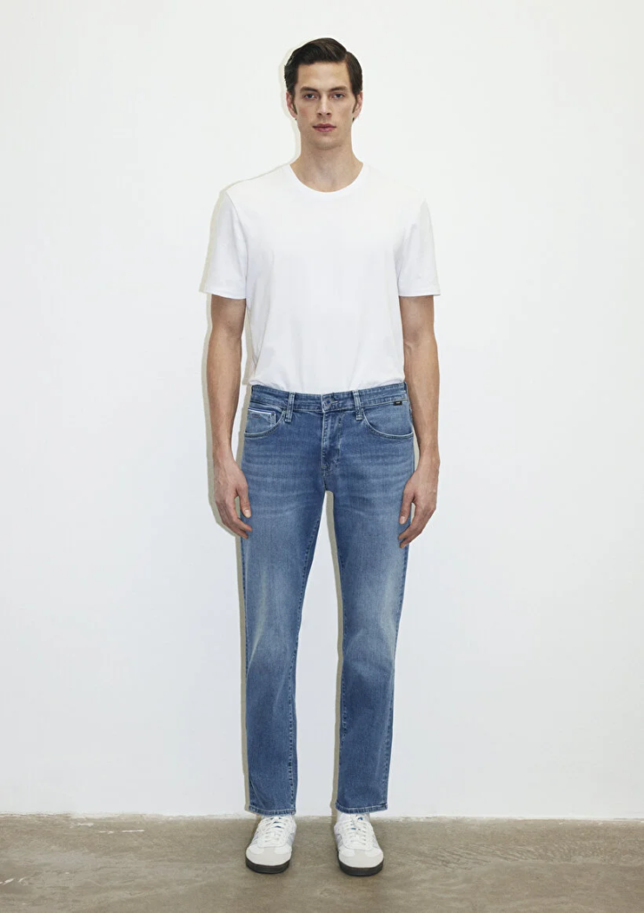 Erkek Mavi M0037884333 Martın Straight Leg