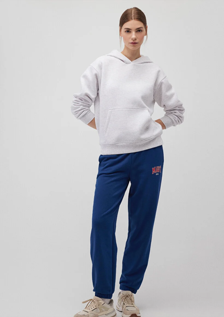 Kadın Lacivert M1010757-82625 Paçası Lastikli Eşofman