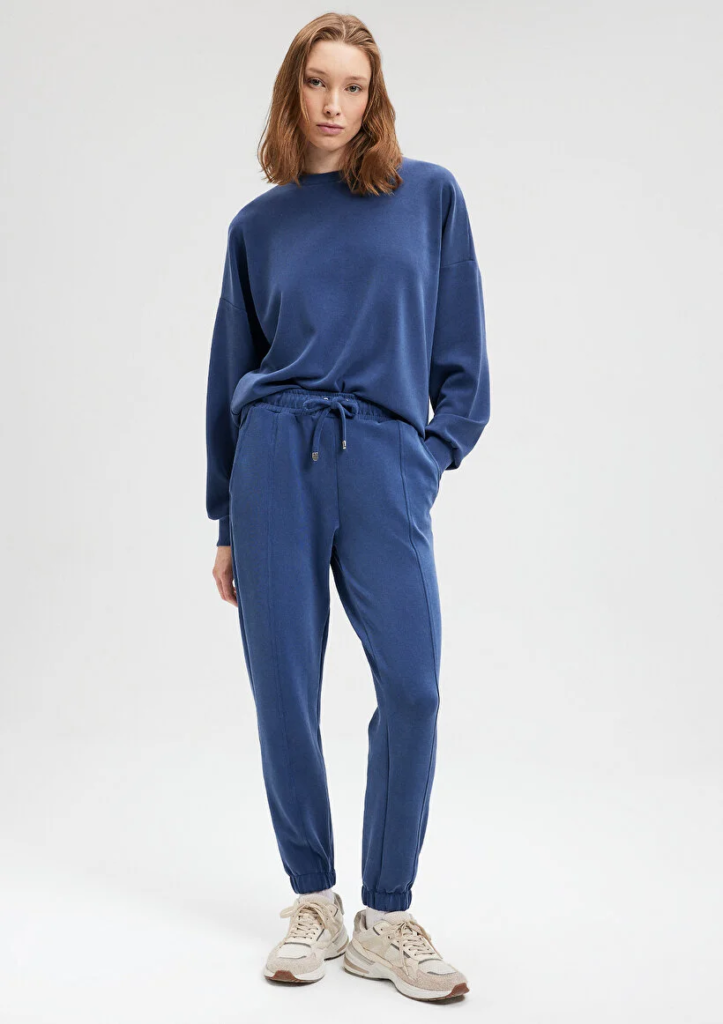 Kadın Lacivert M1600453-70491 Lastikli Eşofman